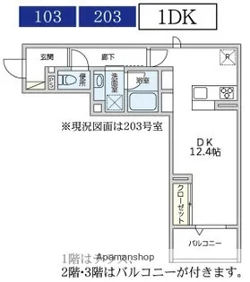 ブラウネスハイム南馬込【2階】の間取り