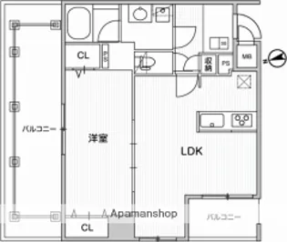 WEAVE BASE OMORI【7階】の間取り