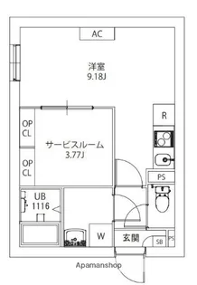 AXIA M−CITY武蔵小山【206号室】の間取り