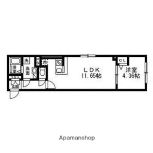 SOLASIARESIDENCE武蔵小山【2階】の間取り