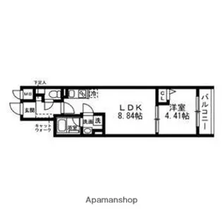 SOLASIARESIDENCE武蔵小山【303号室】の間取り