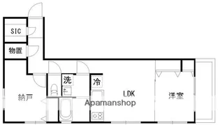 カルディア中央【504号室】の間取り