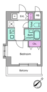 ビエラコート都立大学【10階】の間取り