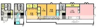 MAPLE TERRACE【301号室】の間取り