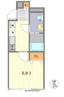 フォリロ大井町【402号室】の間取り