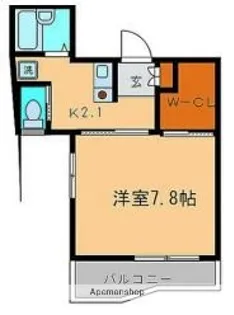 KSFLAT白金台【301号室】の間取り