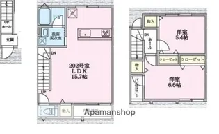 エクセルピア萩中3番館【202号室】の間取り