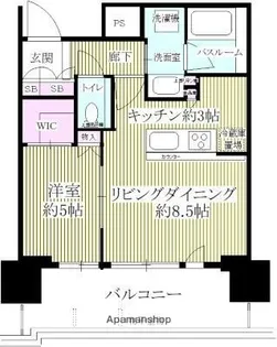 品川イーストシティタワー【7階】の間取り