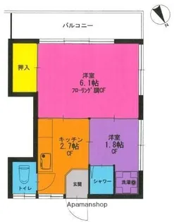 直井ビル【2階】の間取り