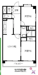 アジュール大森【306号室】の間取り