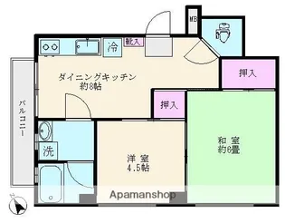 清水コーポ【301号室】の間取り