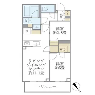 LA PERLA MEGUROーHIGASHIYAMAII【101号室】の間取り