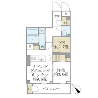 LA PERLA MEGUROーHIGASHIYAMAII【-1階】の間取り