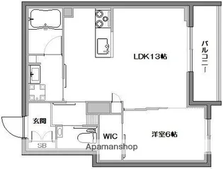 レジェンド【202号室】の間取り