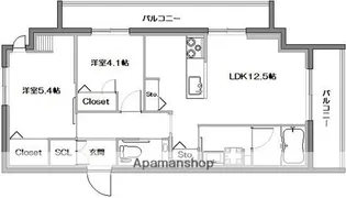 レジェンド【301号室】の間取り