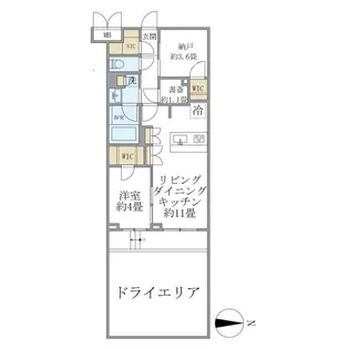La Perla JiyugaokaⅠ【-1階】の間取り