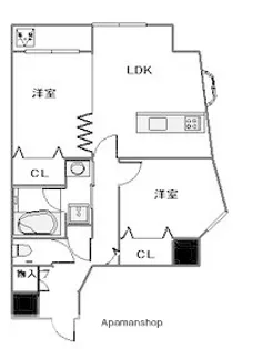 エクセルダイア西糀谷【2階】の間取り