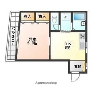 リブコート東蒲田【405号室】の間取り
