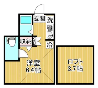 K・C平和島【103号室号室】の間取り