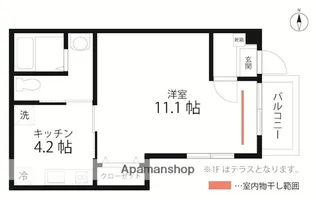QUIET CRAB HOUSE MIX羽田【1階】の間取り