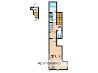 ヴェルメ西品川【2階】の間取り