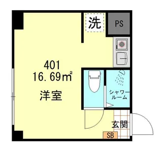 オリエントマンション品川【4階】の間取り
