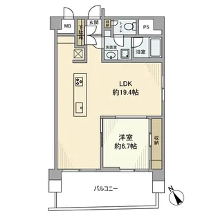 エルアルカサル武蔵小山【11階】の間取り