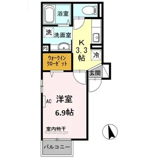 リューワ・プレイス旗の台【2階】の間取り