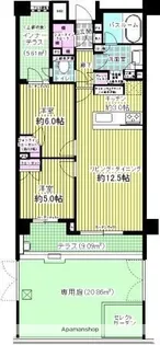 ライオンズ大森西グランフォート【1階】の間取り