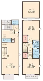 メゾンQ【2階】の間取り