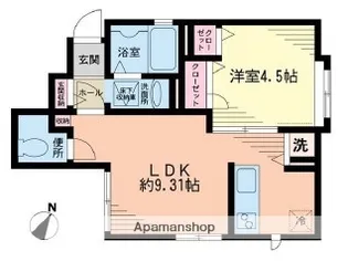 CASAMIA(カサ ミア)【4102号室】の間取り