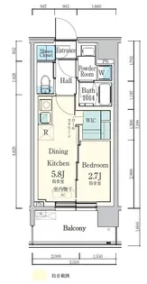 デュオフラッツ東品川 ーOTOー【3階】の間取り