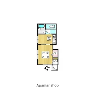 ハピネス蒲田【1階】の間取り