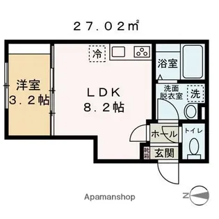 コスタリブロ中延【3階】の間取り