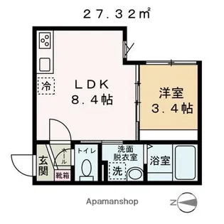 コスタリブロ中延【1階】の間取り