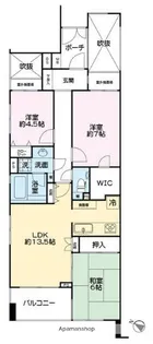 ガーデンホーム東雪谷【3階】の間取り