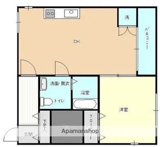 ドエル大森【2階】の間取り