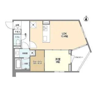 クラリティア都立大学【2階】の間取り