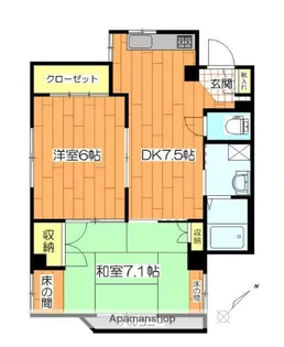 ファミールサトウ【202号室】の間取り