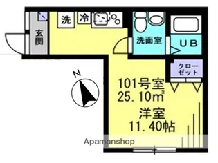 ALCASA東大井【1階】の間取り
