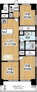 東品川ガーデニアB棟【8階】の間取り