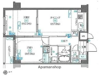 東京都板橋区板橋2丁目【マンション】の間取り