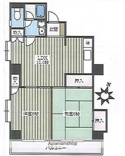 東京都文京区本駒込5丁目【マンション】の間取り