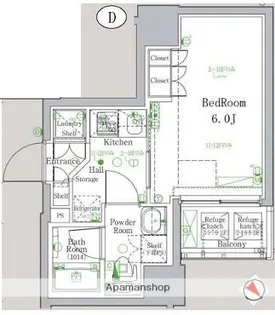 東京都豊島区巣鴨1丁目【マンション】の間取り