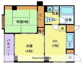 東京都北区豊島2丁目【マンション】の間取り
