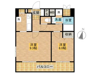 レジディア文京音羽Ⅱ【5階】の間取り