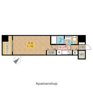 メインステージ王子【8階】の間取り