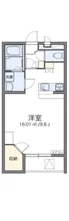 レオパレスノワール Ⅱ【1階】の間取り