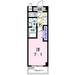 エスパシオE【1階】の間取り