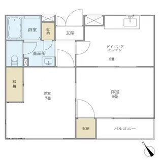 CYBELE駒込【1階】の間取り
